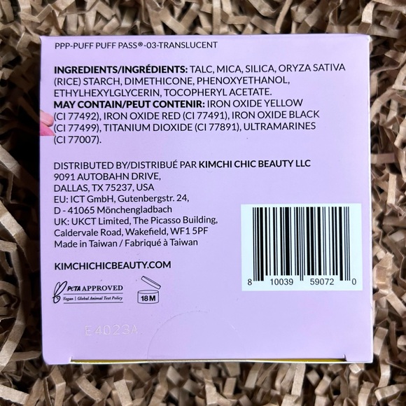 KIMCHI CHIC BEAUTY
Puff Puff Pass Set & Bake Powder in 03 Translucent - Picture 3 of 15